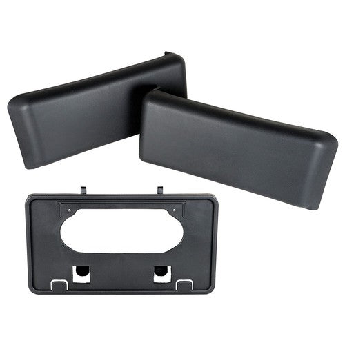 DURAFORCE For 2009-2014 Ford F-150 License Plate Frame Bracket & Bumper Guards Pads Front