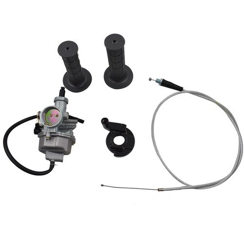 DURAFORCE Carburetor For Honda XR100R CRF100F XR100 With Handlebar Grips & Throttle Cable
