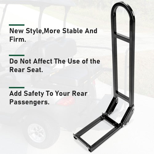 DURAFORCE Golf Cart Rear Seat Safety Grab Bar With Trailer Hitch for EZGO Club Car Yamaha