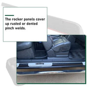 DURAFORCE For 14068 Rocker Panels Covers For 99-06 Chevy Silverado GMC Sierra Extended Cab