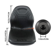 DURAFORCE New Black Bucket Seat For John Deere Skid Steer 240 250 315 328D 332 7775 ETC