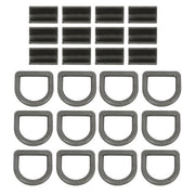 DURAFORCE Heavy Duty 3/8" Weld-On D Rings 5000 lbs MBS 12 Pack for Trailers & ATVs