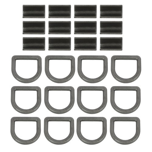 DURAFORCE Heavy Duty 3/8" Weld-On D Rings 5000 lbs MBS 12 Pack for Trailers & ATVs