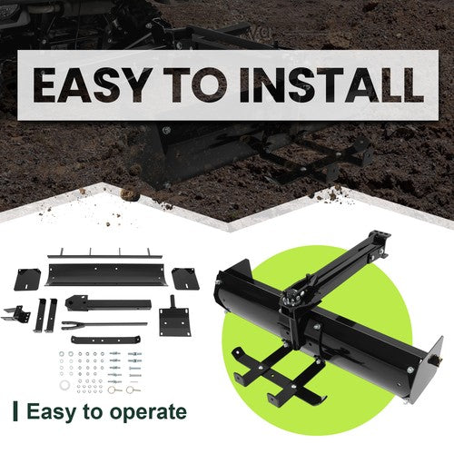 DURAFORCE 40" Steel Adjustable Tow Behind Box Scraper Blade For Lawn Garden Tractors