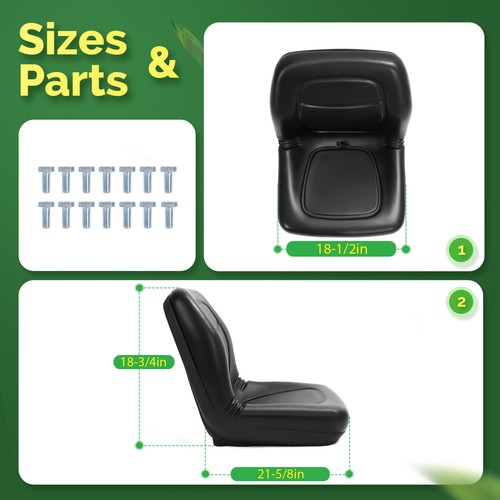 DURAFORCE Seats For John Deere Gator XUV 620i XUV 850D 4X2 HPX TX 4X2 TURF #VG12160