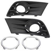 DURAFORCE Fog Light Cover Bezel Chrome Ring for Honda Pilot 2012 2013 2014 2015 LH RH