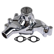 DURAFORCE High Flow Chrome Long Water Pump Silver for Chevy BBC 396 402 427 454 V8 Engines