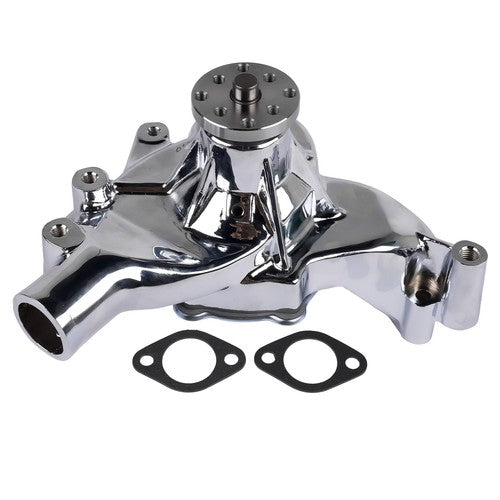 DURAFORCE High Flow Chrome Long Water Pump Silver for Chevy BBC 396 402 427 454 V8 Engines