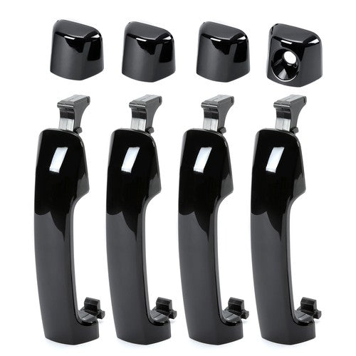 Glossy Black Painted Door Handle Kit 4 Pcs for Toyota Tundra Sequoia 2011-2019