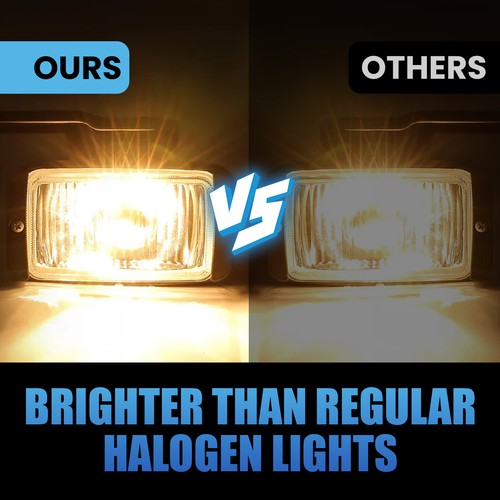 Halogen Chrome Fog Lights Lamp for 1988-1999 2000 Chevy GMC C K 1500 C2500 K2500