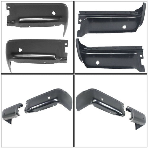 DURAFORCE Primered Steel Rear Bumper Ends For Ford F150 2009-2014 Pair LH + RH Side