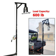DURAFORCE Truck 2" Hitch Game Hoist 600LB Big Game Hunting Deer Hoist Winch Lift w/Gambrel