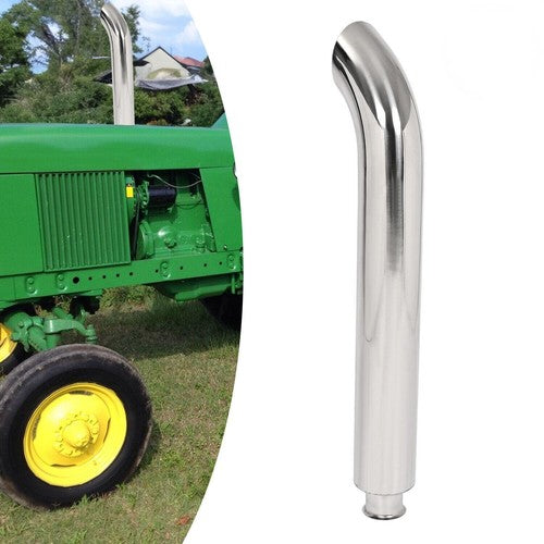 DURAFORCE Polishing Exhaust Stack Pipe w/ Bend For John Deere 3010 3020 4010 4020 Tractor