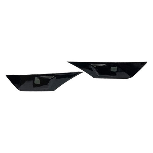 DURAFORCE For 2016-2021 Honda Civic Smoked Side Marker Lamp Turn Signal Light W/LED Bulbs