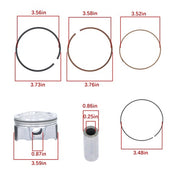 DURAFORCE 230413CFA0 New For Kia 2011-20 Hyundai 2010-19 Engine Piston&Piston Ring Set