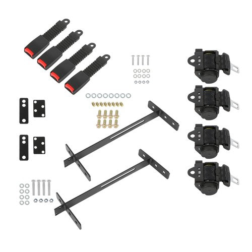DURAFORCE Retractable Golf Cart Seat Belts Kit 61in Fits For EZGO TXT Yamaha Club Car USA