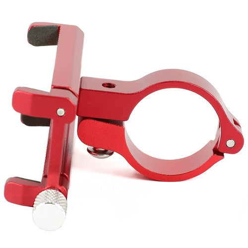 DURAFORCE Red Aluminum Motorcycle Bike Bicycle Holder Mount Handlebar For Cell Phone GPS