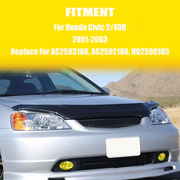 DURAFORCE Yellow Lens Front Driving Fog Light Kit Harness for 2001-2003 for Honda Civic