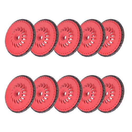 DURAFORCE 4-1/2" x 7/8" Ceramic Grinding Wheel Type 29 Flap Discs 10 Pack 60 Grit