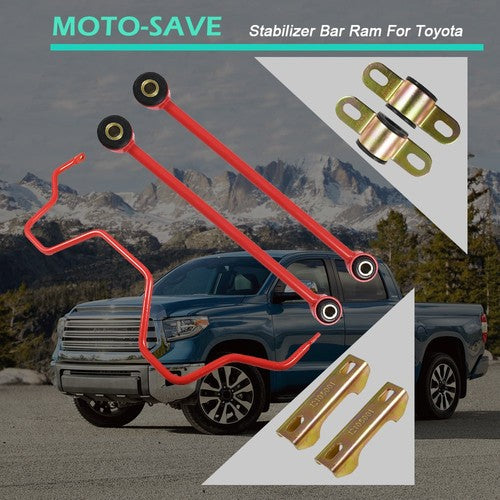 DURAFORCE New Red Rear Suspension Sway Bar Kit For Toyota Tundrar 07-20 4.6L5.7L Series