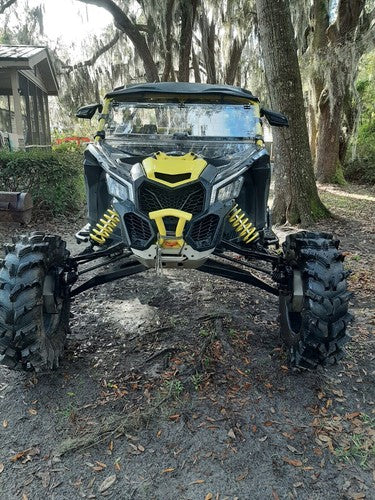 DURAFORCE 2-IN-1 Front Flip Clear Windshield for Can-Am Maverick X3 Models 2017+
