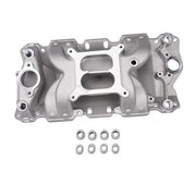 DURAFORCE For Chevrolet 350 Small Block 22026 Aluminum Dual Plane Air Gap Intake Manifold