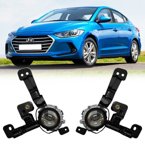 DURAFORCE For 2016 2017 2018 Hyundai Elantra Front Bumper Projector Fog Light Lamp w/Bulb