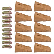 DURAFORCE X290 Sharp Bucket Teeth/Tooth with K290S Flexpins Fit for Mini Excavator 10Pcs