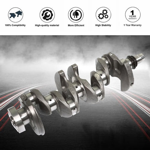 DURAFORCE Crankshaft 23110-2B610 For 12-19 Hyundai Accent Veloster 12-19 Kia Rio Soul 1.6L