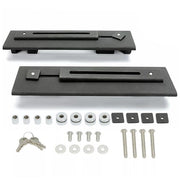 DURAFORCE Hard Saddlebag Bags Detachable Quick Release Mounting Brackets For Harley Honda