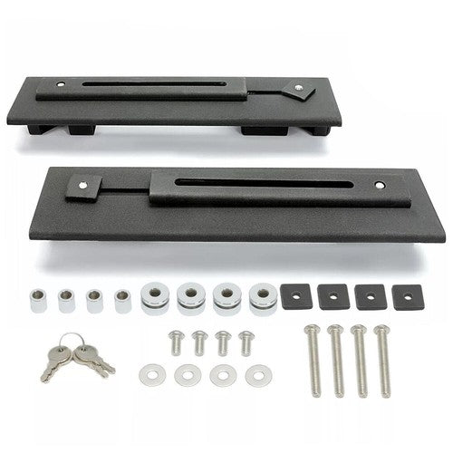 DURAFORCE Hard Saddlebag Bags Detachable Quick Release Mounting Brackets For Harley Honda