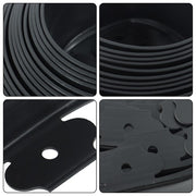 DURAFORCE Garden Edge L-shaped 49FT Lawn Grass Stone Isolation Strip 75pcs Anchoring Spik