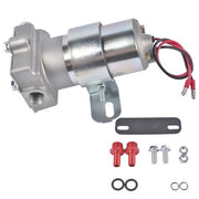 DURAFORCE Universal High Volume Ford Chevy Mopar Electric Fuel Pump 97GPH Chrome F53001C