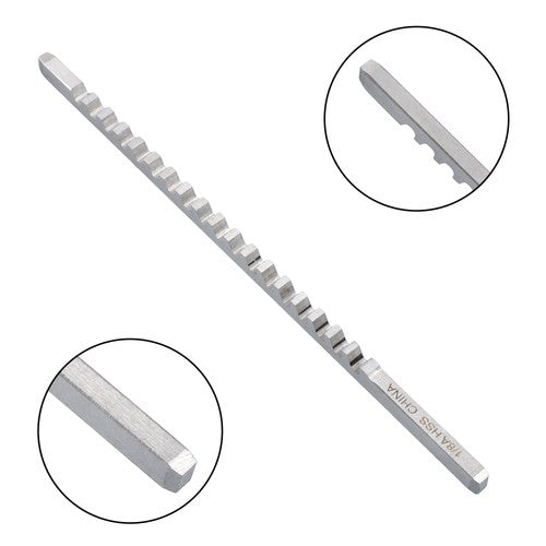 DURAFORCE 1/8" A Style 1/8" x 5" HSS Standard Keyway Broach With Shim LOC 13/64-1-1/8" New