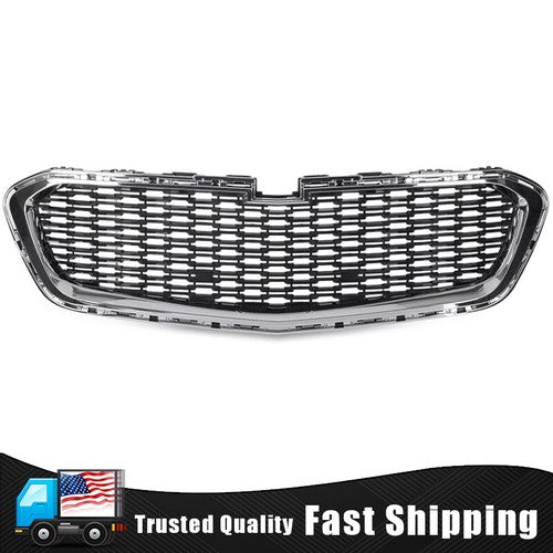 DURAFORCE Front Bumper Center Grill Chrome Grille for 2014-2016 for Chevrolet Malibu