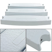 DURAFORCE 3pcs Universal 18" Swimming Pool Ladder Steps Molded Rung Pedal Accessory Tread