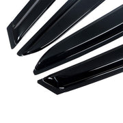 DURAFORCE 4x Window Visors Rain Guards Vents Smoke For Hyundai Elantra 2017 2018-2020