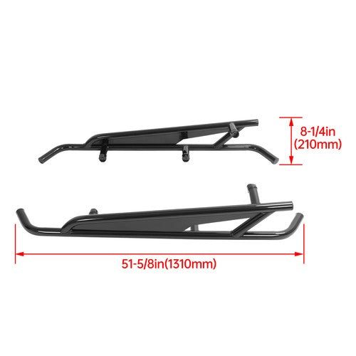 DURAFORCE Side Nerf Bar Rock Sliders Tree Kicker For Can Am Maverick X3 2017-2024 2-Seater