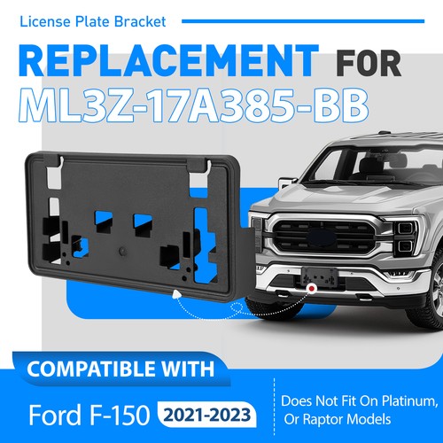 For Ford F 150 2021 2022 2023 Front Bumper License Plate Bracket Frame Holder
