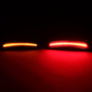 DURAFORCE 4X Smoked Front Rear LED Side Bumper Marker Lights For Dodge Charger 2015-2023