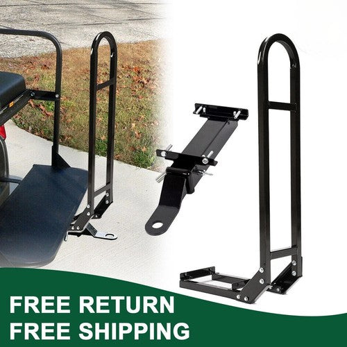DURAFORCE Golf Cart Rear Seat Safety Grab Bar With Trailer Hitch for EZGO Club Car Yamaha