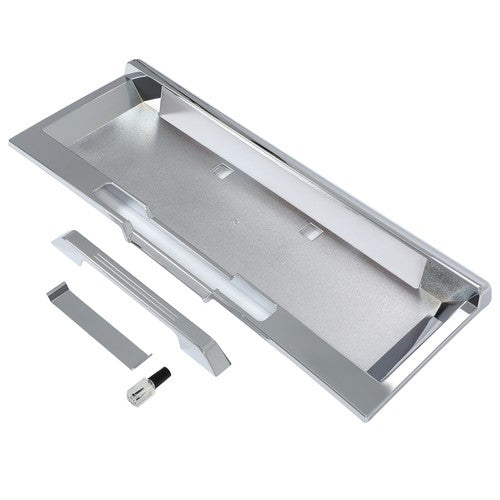 Rear License Plate Trim Cover Frame for 2003 2005 Hummer H2 SUV Chrome With Holes