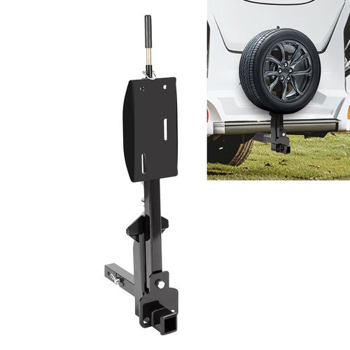 DURAFORCE Spare Tire Carrier With 2 Inch Receiver For 16 To 24.5 Inch Wheels