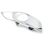DURAFORCE Pair Chrome Front Bumper Fog Light Cover Bezels For 2013 2014 2015 Toyota Avalon