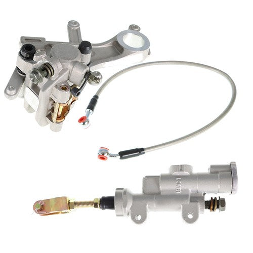 DURAFORCE Rear Brake Master Cylinder &Brake Caliper &Hose Assembly For Honda CRF450 CRF250