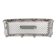 DURAFORCE Compatible For GMC Sierra 1500 2014-2015 Chrome Front Bumper Center Mesh Grille