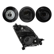 DURAFORCE Headlight Black For Toyota Prius 2006 2007 2008 2009 Headlamp Left+Right Side