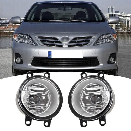DURAFORCE Front Bumper H11 Fog Lights Lamps LH&RH for 2011 2012 2013 for Toyota Corolla
