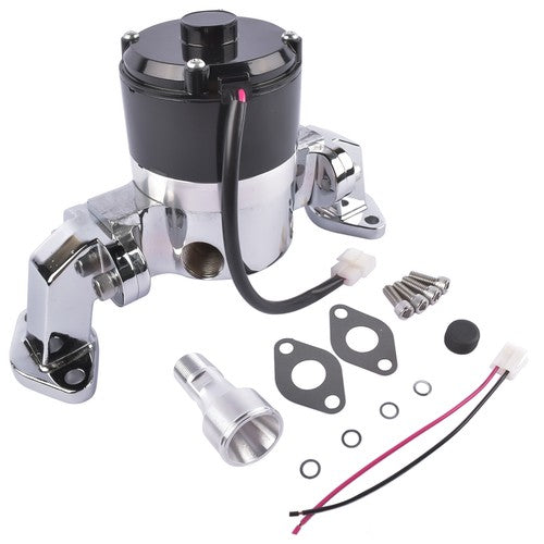 DURAFORCE High Flow Aluminum Electric Water Pump for Big Block Chevy 396 454 427 Chrome