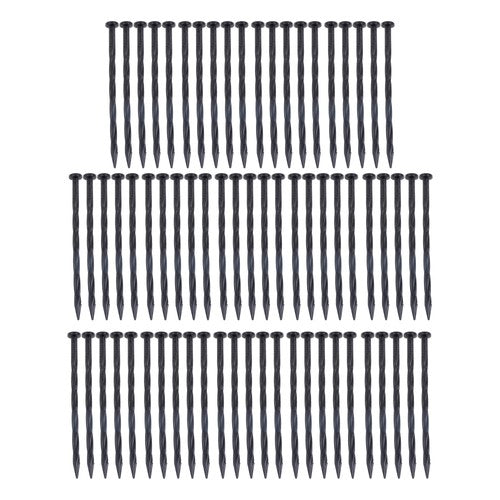 DURAFORCE Garden Spiral Landscape Spikes 70PCS 8 Inch Plastic Landscape Anchoring Spikes